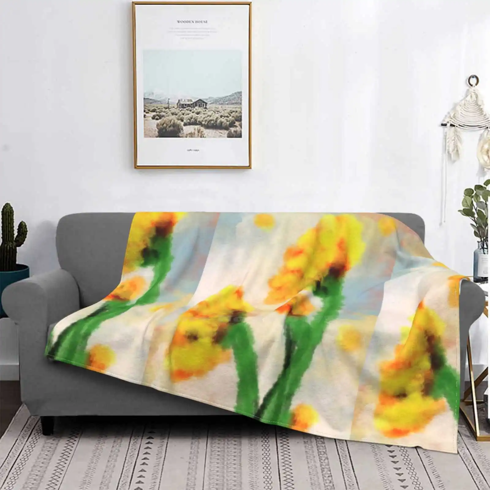 

Необычное модное мягкое абстрактное одеяло с новым принтом по низкой цене