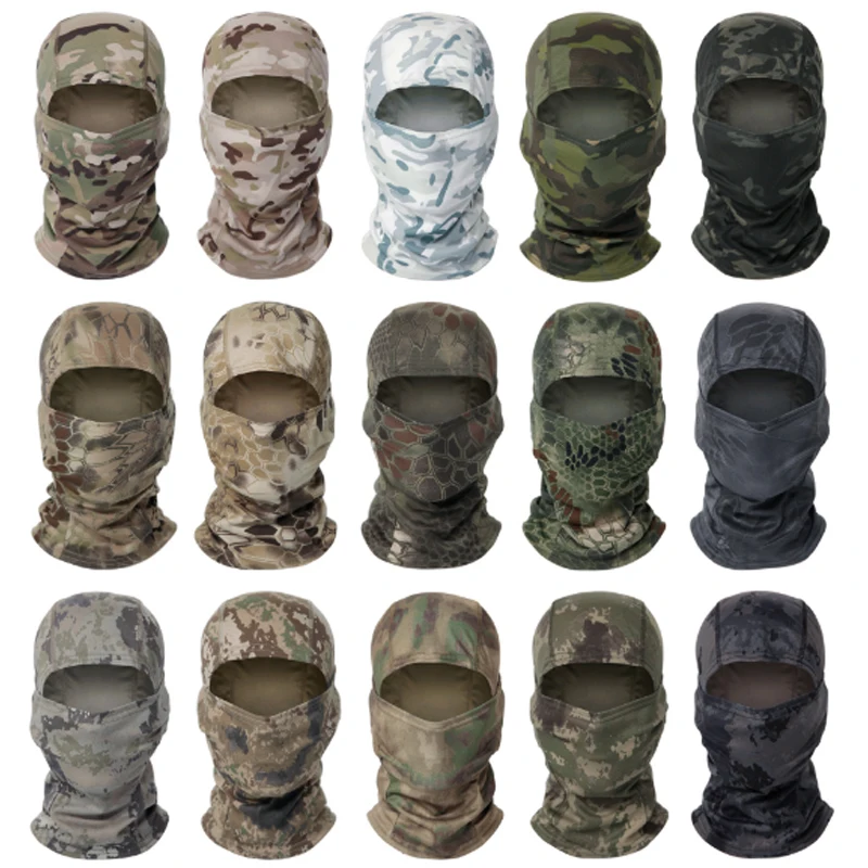 Камуфляжная маска для лица Мягкая 1 шт. тактическая Кепка езды на велосипеде