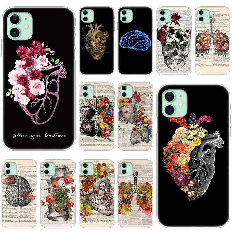 Горячее сердце природы Анатомия человека доктор силиконовый чехол для Apple iPhone 11