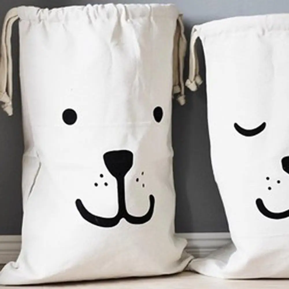 

Холщовая Сумка на шнурке для стирки, хозяйственная сумка, сумка для хранения дома, большое детское хранилище для игрушек, сумки из льна и хло...