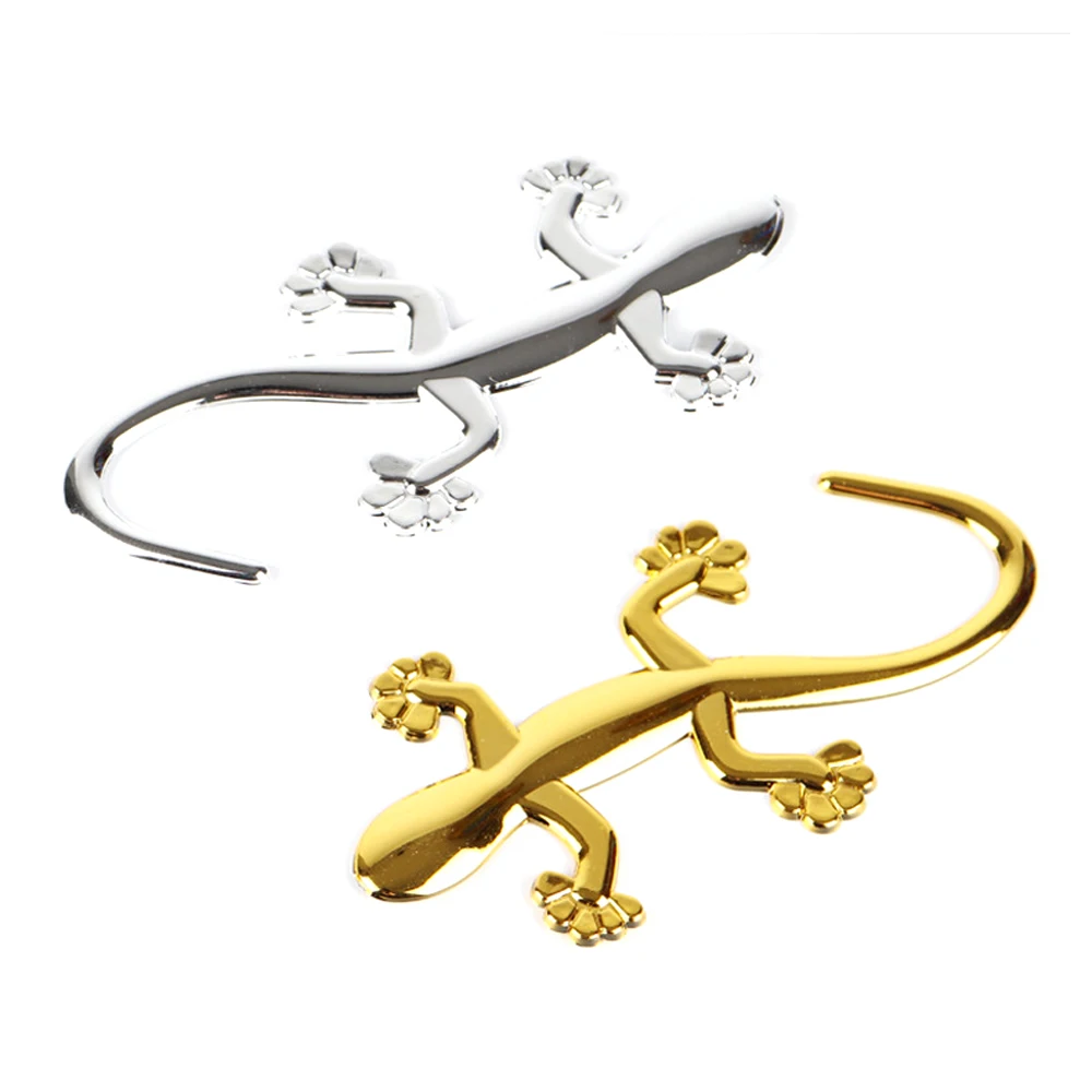 Крутая металлическая 3d наклейка Gecko в виде ящерицы автомобильная мотоциклетная