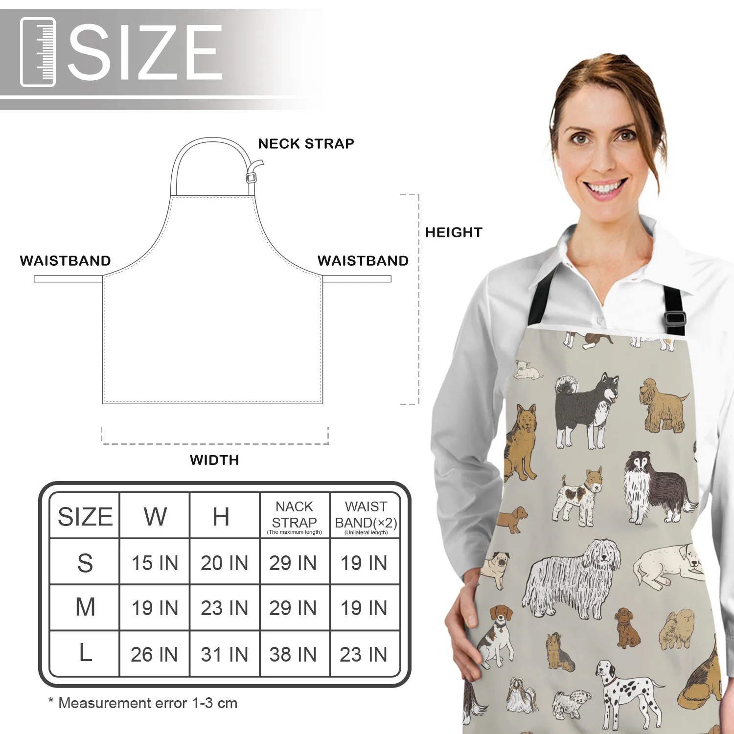 Кухонный Фартук Tophome регулируемые брезентовые фартуки без рукавов с мультяшным