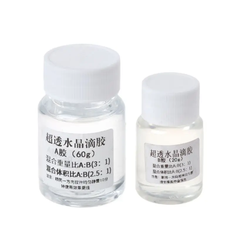

Ultra-transparent AB Crystal Glue Two Component Epoxy Resin Sealant Quick Drying 203B