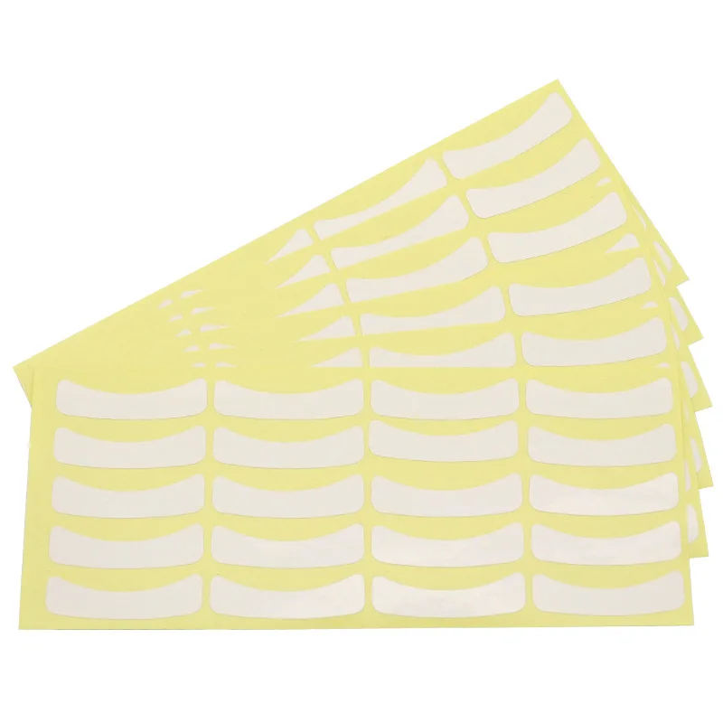 100 пар зеленых клейких изоляционных бумажных ресниц косметический инструмент