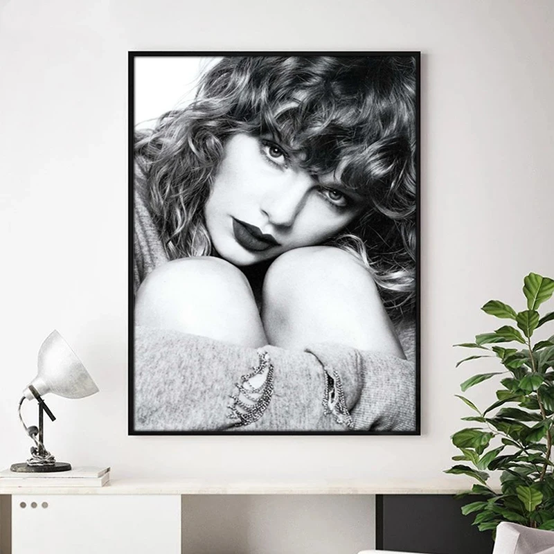 Черно-белый художественный плакат Элисон Свифт живопись Современное украшение