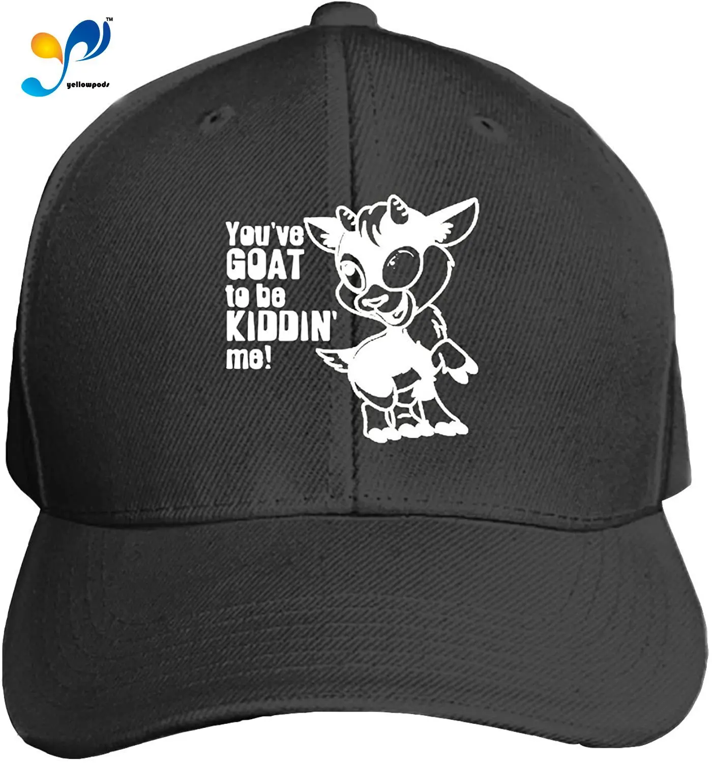 

Peaked Hat Goat To Be Kiddin Printed Sandwich Baseball Cap For Unisex Adjustable Hat