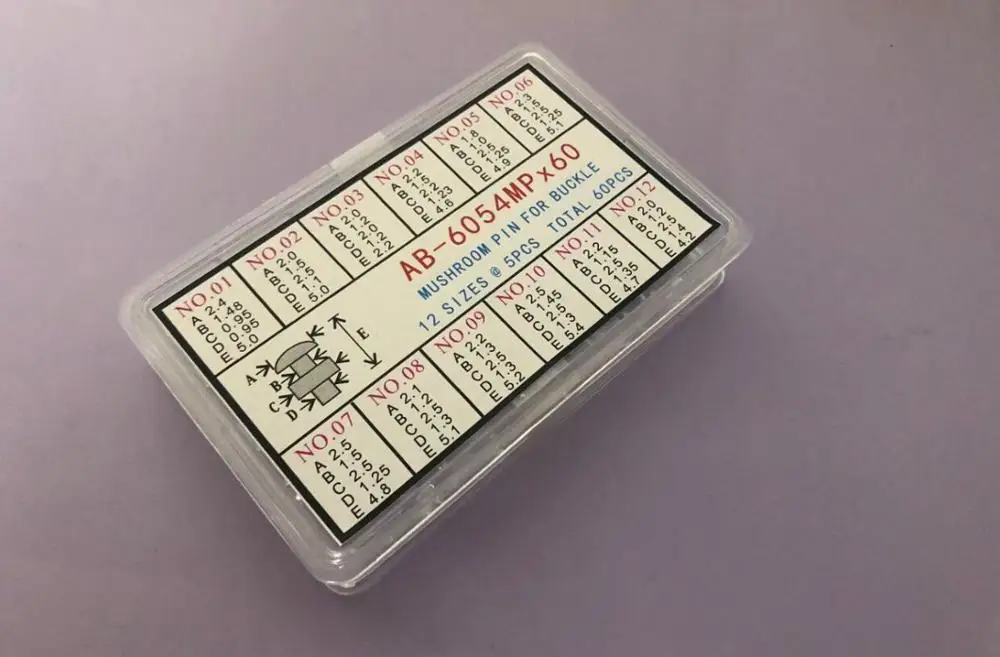 60 шт. центральный фиксирующий штифт из нержавеющей стали или головка гриба для