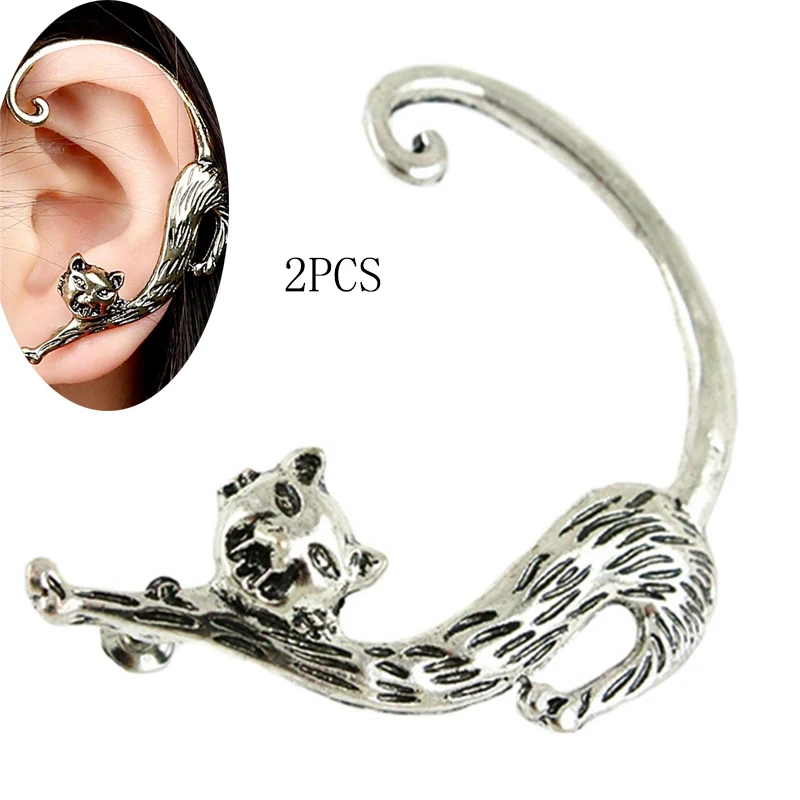 1 шт унисекс панк простой дизайн серебристый Скелет палец руки уха клип ухо