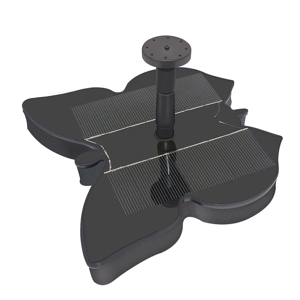 Водяной фонтанчик с солнечной батареей в форме бабочки для сада бассейна пруда