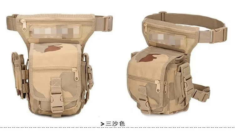 desert camouflage Тактические сумки для ног, для охоты, туризма, талии, сумка для ног, военная, для страйкбола, кемпинга, альпинизма, спортивные сумки - Цвет: desert camouflage
