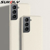 for samsung galaxy s21 ultra s20 fe s10 s9 note 20 ultra note 10 9 shockproof ultra thin matte solid hard pc phone case cover