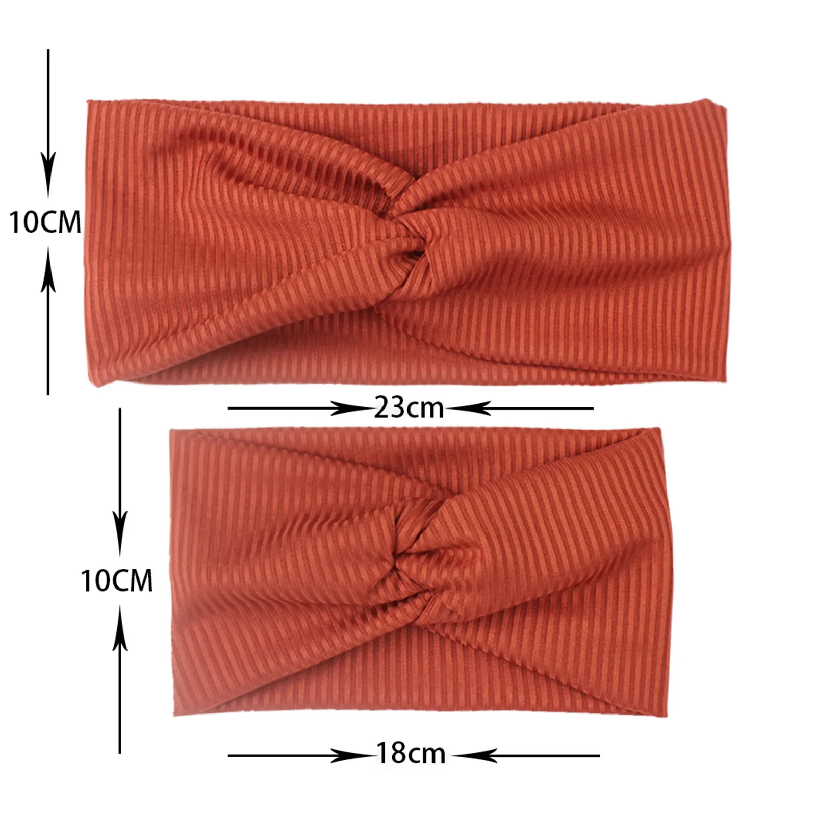 

6pcs Parent-child Headwear Set Hairbands Family Headbands Solid Stripe Mother And Baby Hair Band Headwrap Turban Headwear