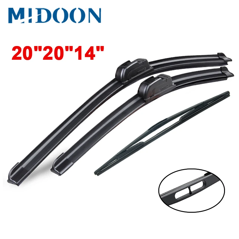 MIDOON стеклоочистителя передние и задние стеклоочистителей комплект для Renault Dacia
