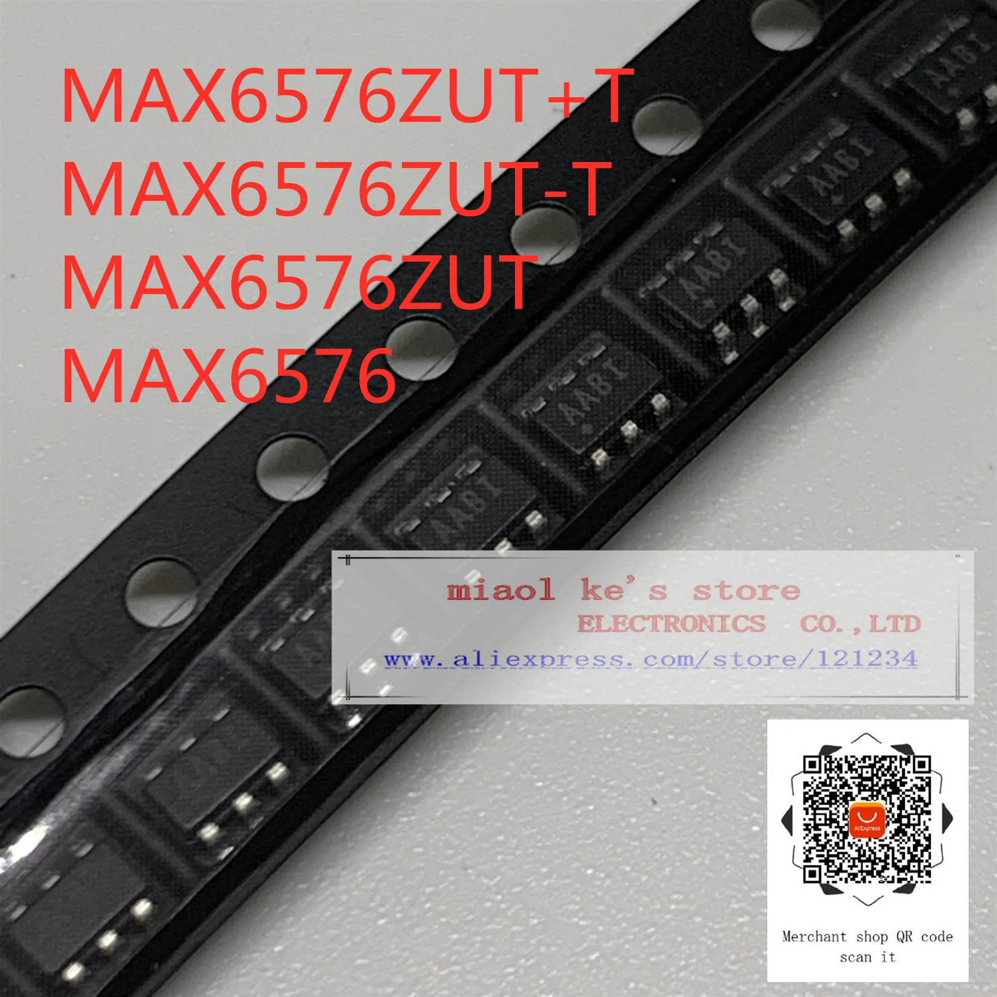 

[10pcs-50pcs]100%New original: MAX6576ZUT+T MAX6576ZUT-T MAX6576ZUT MAX6576 +AABI AABI AAB1 - SENSOR DIGITAL -40C-125C SOT23-6