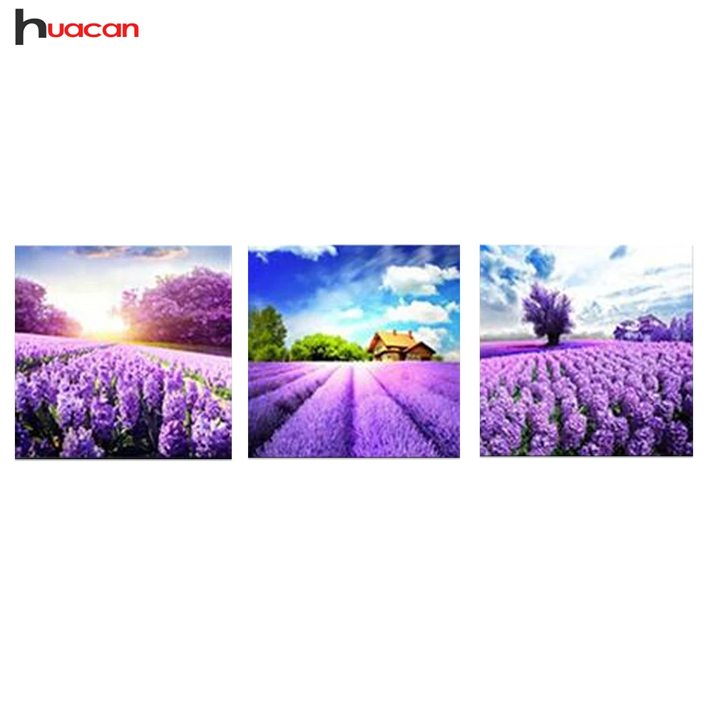 Новое Лаванда рукоделие DIY алмазная живопись полный квадратный вышивка картины