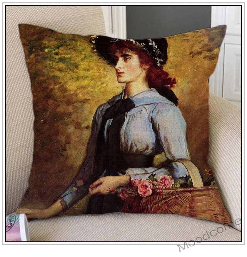 Чехол для диванной подушки известной картины Джон Эверетт миллаис слепой