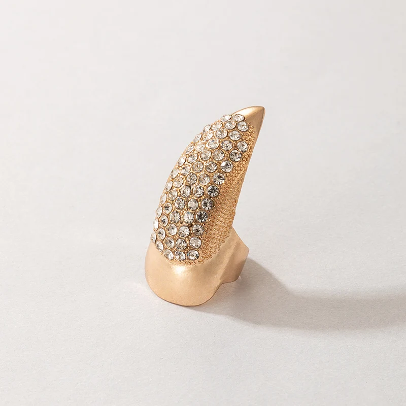 Tocona панк рыцарь череп доспехи костяшки средний палец кольца для женщин