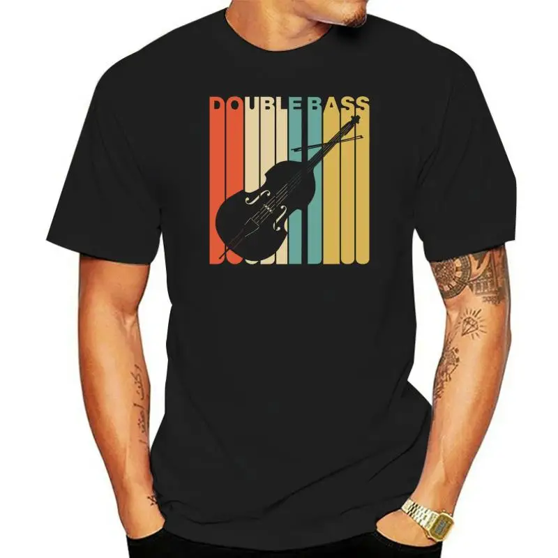 

Casual Plus Size T Shirts Hip Hop Style Tops Tee S 2Xl Vintage Style Double Bass Silhouette T Shirt