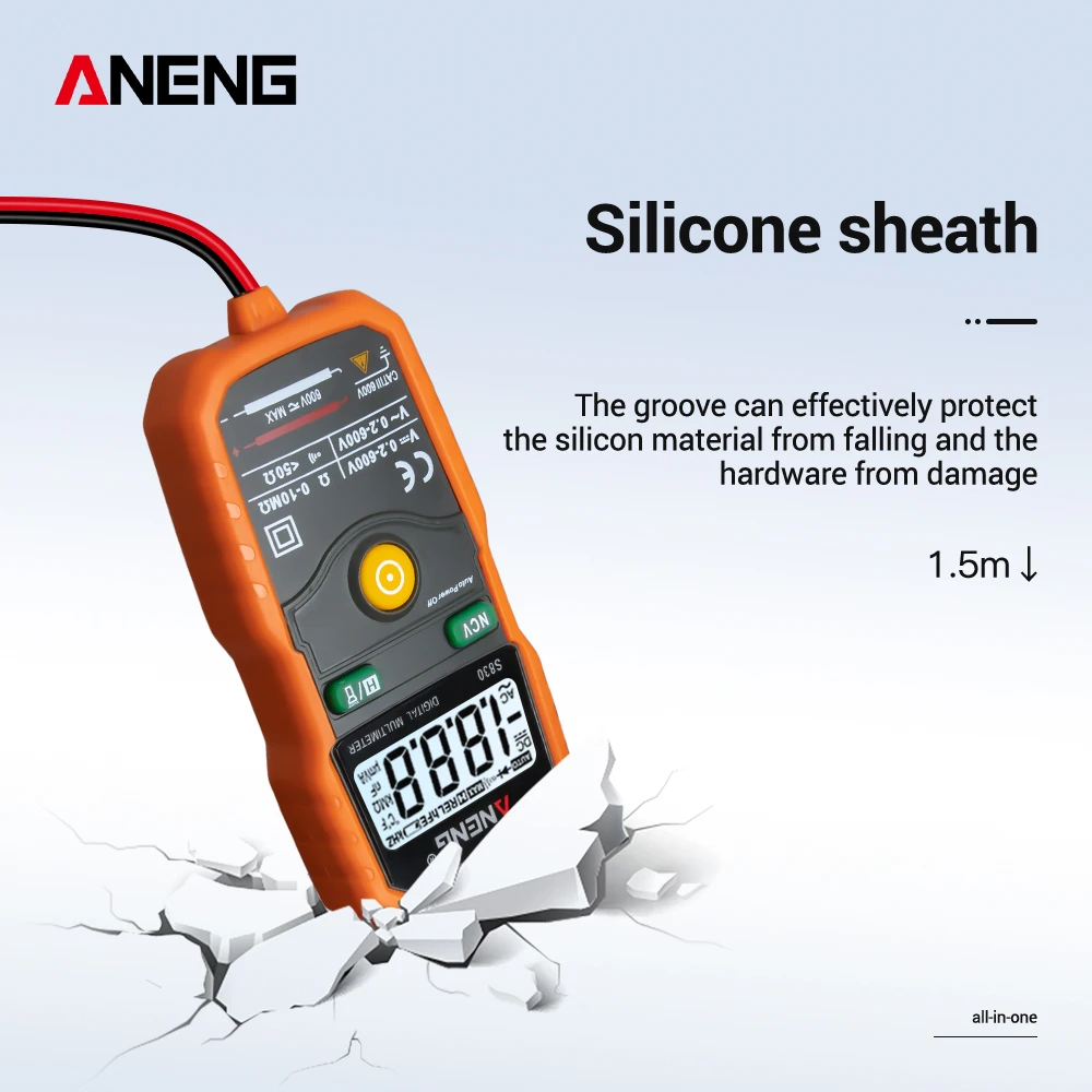 ANENG S830 True RMS цифровой мультиметр умный измерительный измеритель напряжения