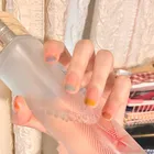 Корейские модные наклейки для дизайна ногтей, полное покрытие, украшения для самостоятельного маникюра, винил для ногтей клейкий дизайн