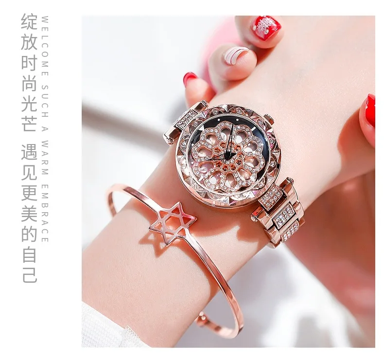 Часы наручные montre femme роскошные модные женские кварцевые с магнитным стальным