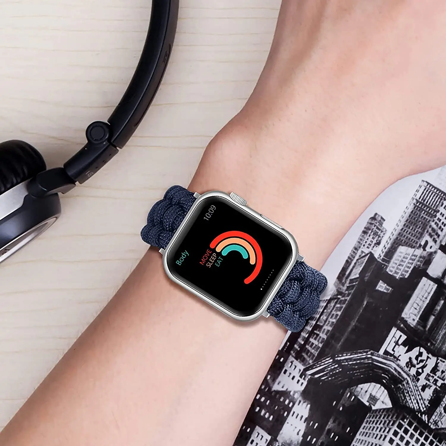 Nylon Braided For Apple Watch Band 38mm 40mm 41mm 42mm 44mm 45mm, Woven Replacement Strap for iwatch Series 6/5/4/3/2/1