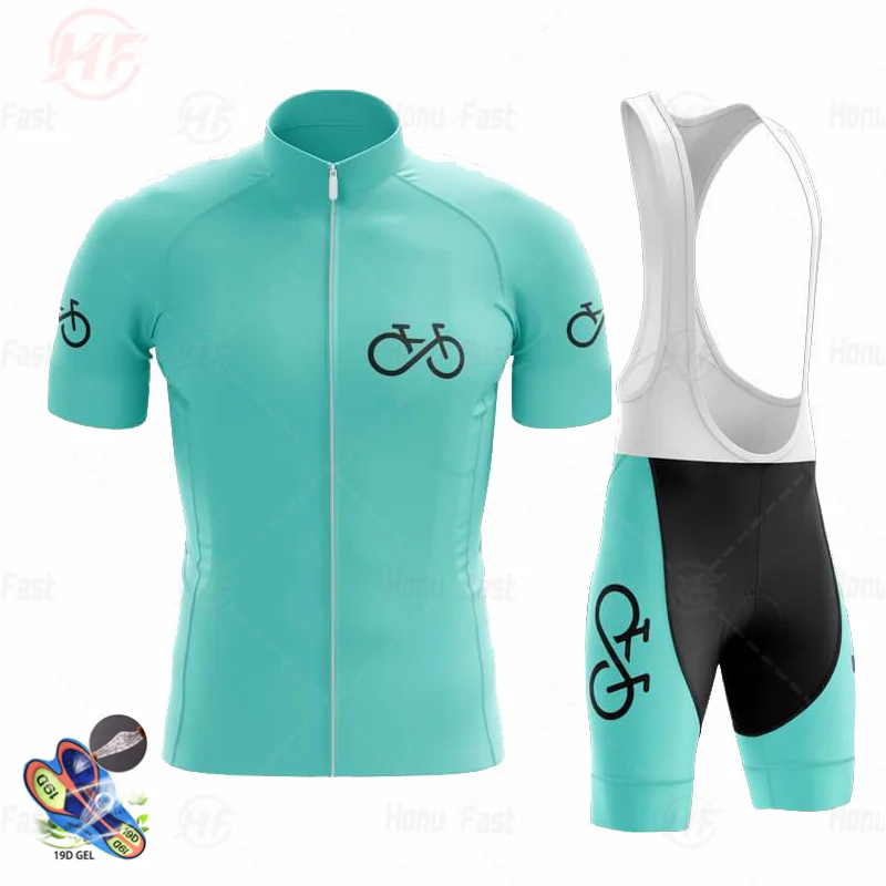 New Bike Men 2021 Summer Cycling Jersey Set Short Sleeve Mountain Uniform Ropa Ciclismo Maillot clothing Suit | Спорт и развлечения