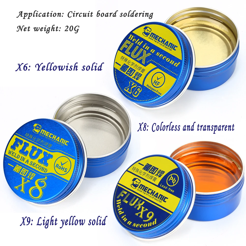 Паяльный флюс MECHANIC Rosin Flux паяльная паста BGA Флюс X6 X8 X9 для электрического