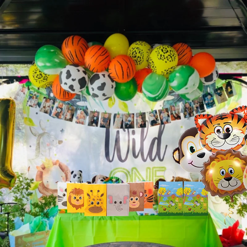 

40pcs green balloons Latex Balloons with confetti safari jungle party balloons baby shower boy girl birthday ballons party balls