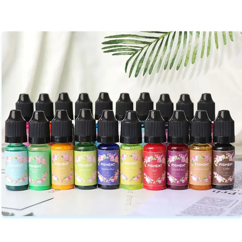 

24 Colors Epoxy Pigment UV Resin Dye Liquid Epoxy Resin Colorant Resin Art DIY Dropshipping
