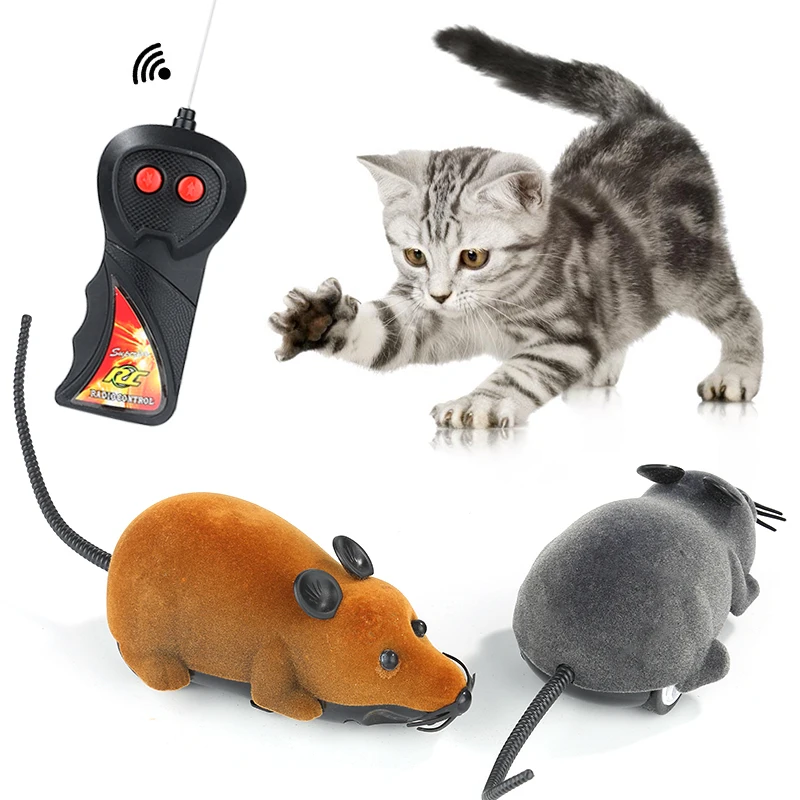 Rat Funny Cat Toy With Remote Control Multicolor Mouse Cute Wireless Controlled Toy Rat Pet Supplies Cat Toys Dropshipping