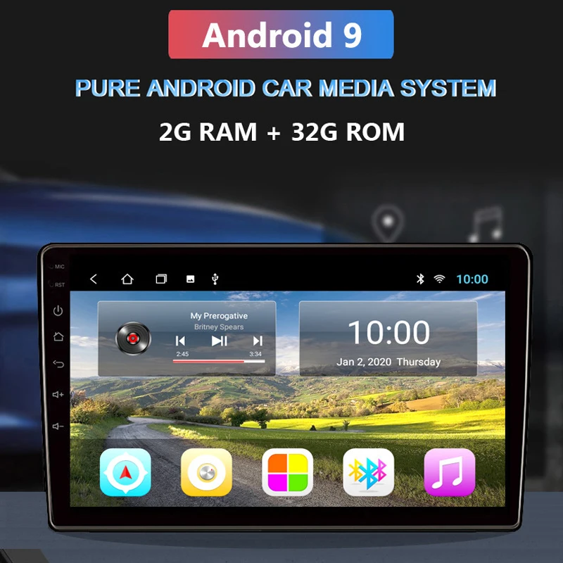 Популярный универсальный автомобильный мультимедийный видеоплеер Android 9 для Nissan