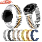 Ремешок из нержавеющей стали для Samsung Galaxy 3 Watch 42 мм 46 мм Gear S3, металлический браслет для часов Amazfit, 20 мм 22 мм