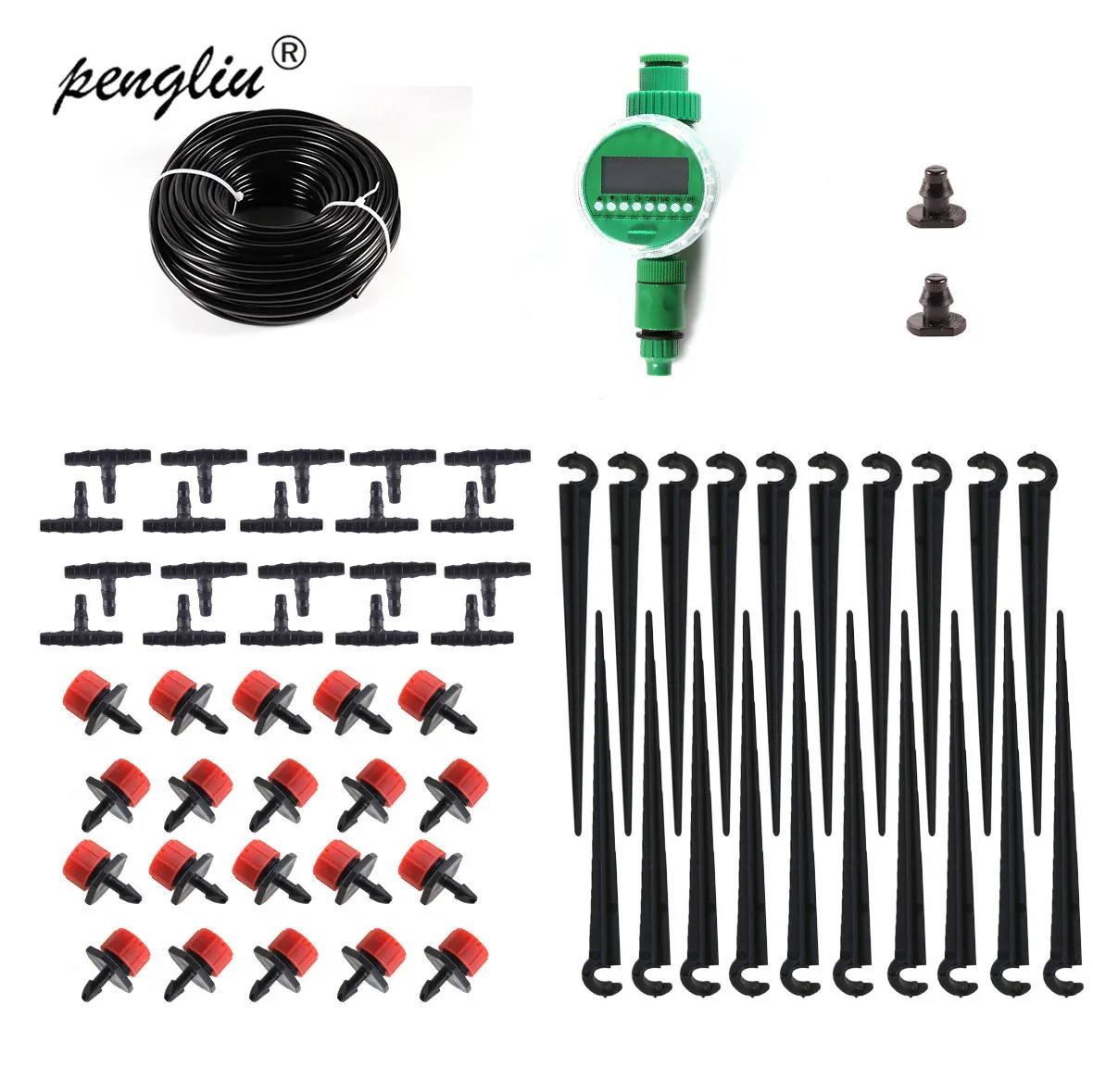 Микро труба для орошения растений комплект из 10 микрокрасных трубок самополива