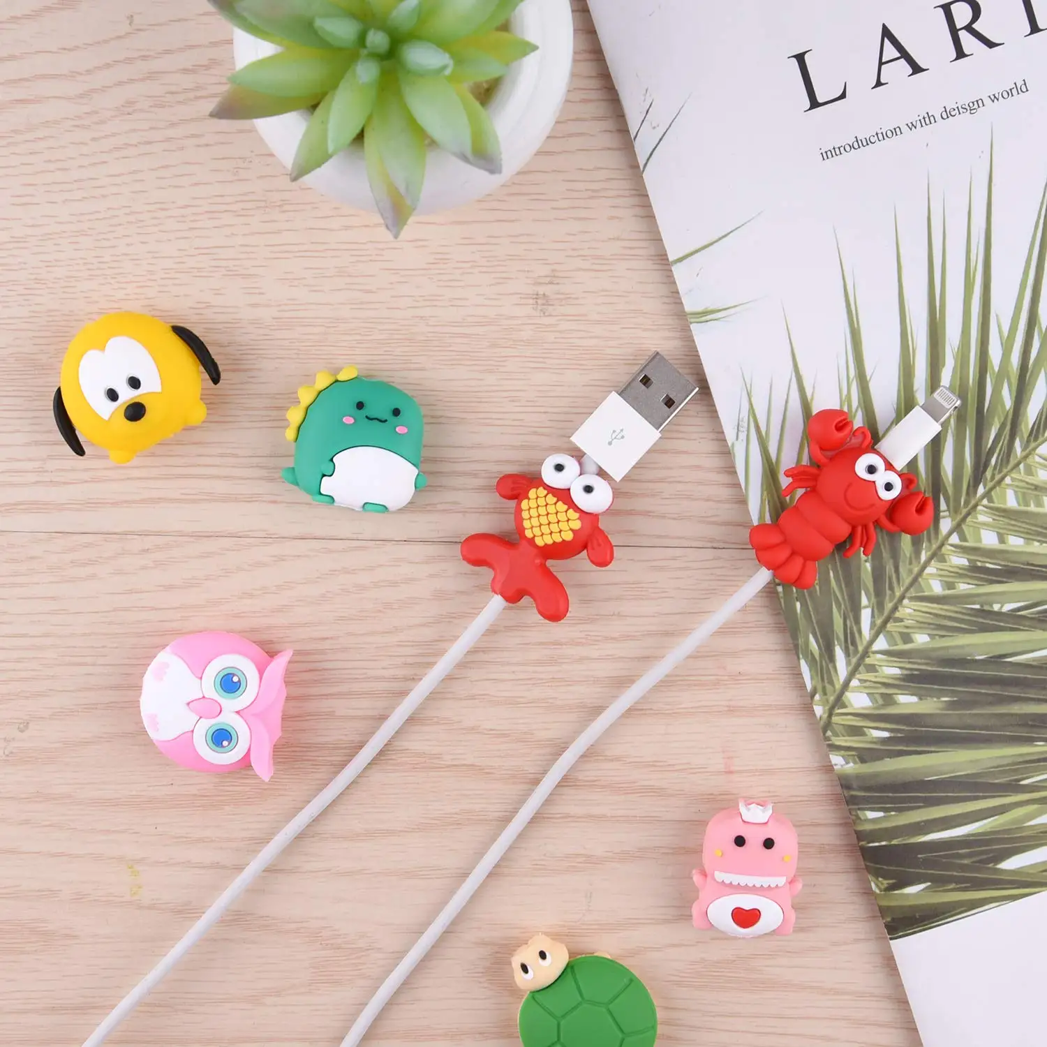 Защитные кабели в виде животных для iPhone/iPad защитный кабель зарядного устройства