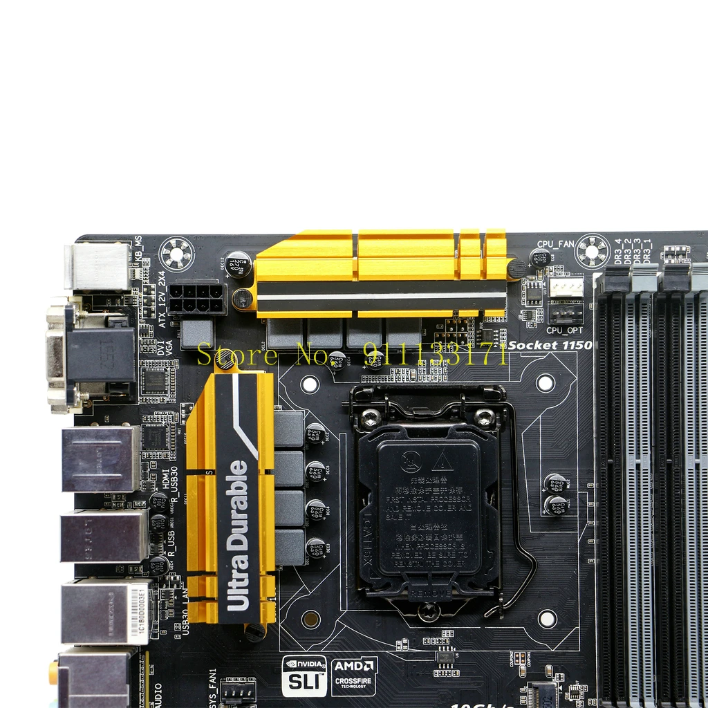 Для GIGABYTE GA Z97X UD3H для настольных ПК Разъем LGA1150 DDR3 PCI E3.0 SATA3.0 Intel Z97 материнская плата