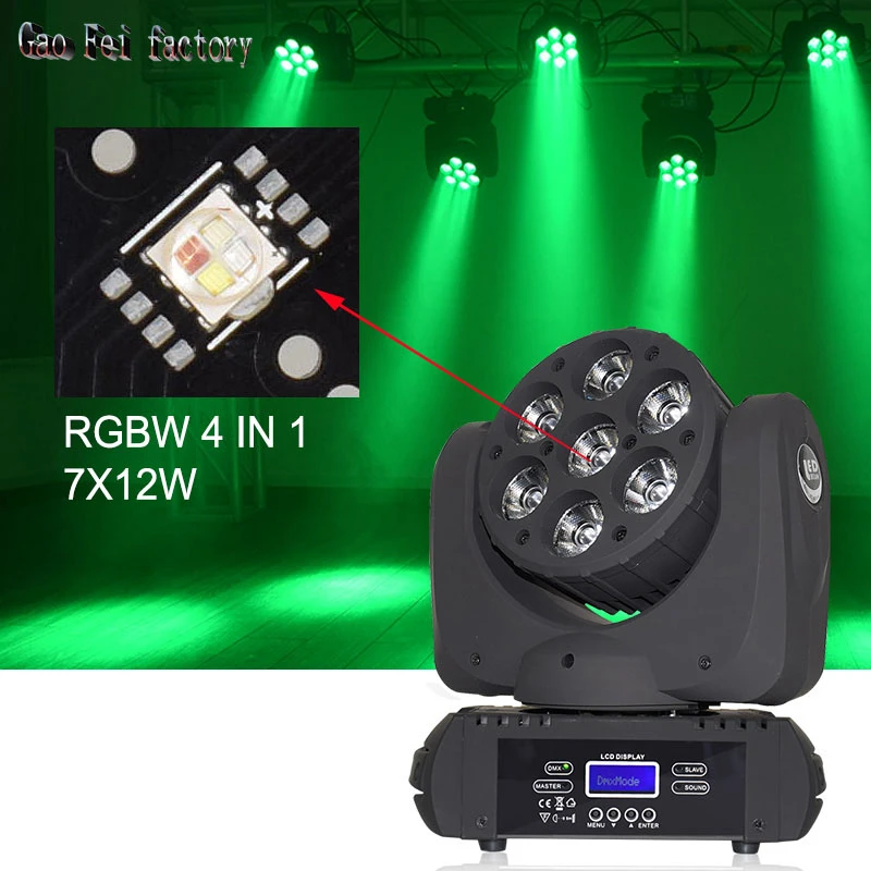 Светодиодный Par Светильник источник RGBW Перемещение Головы светодиодный s для