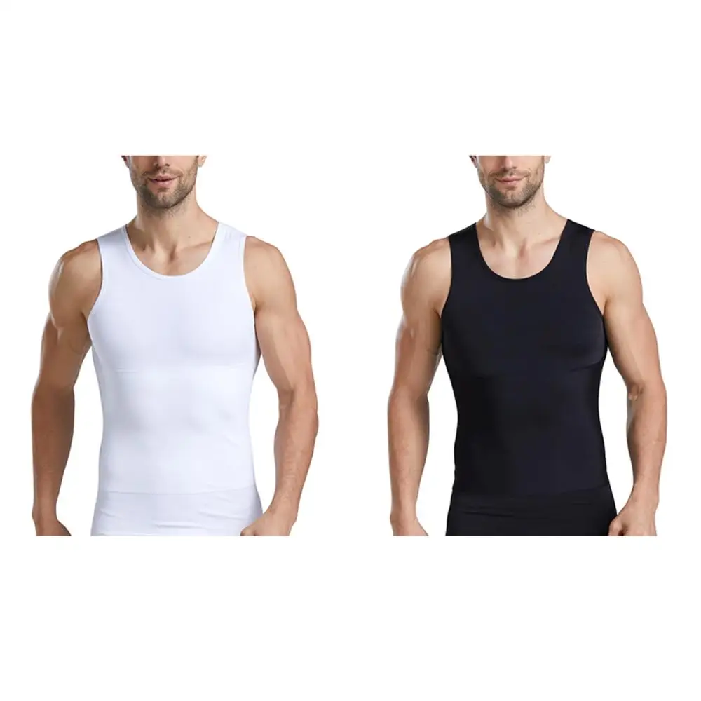 Мужской утягивающий корректирующий жилет рубашка Abdo мужской облегающий