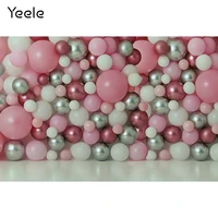 yeele baby birthday party whole wall of balloons pink silver photography backdrop decoration backgrounds for photo studio