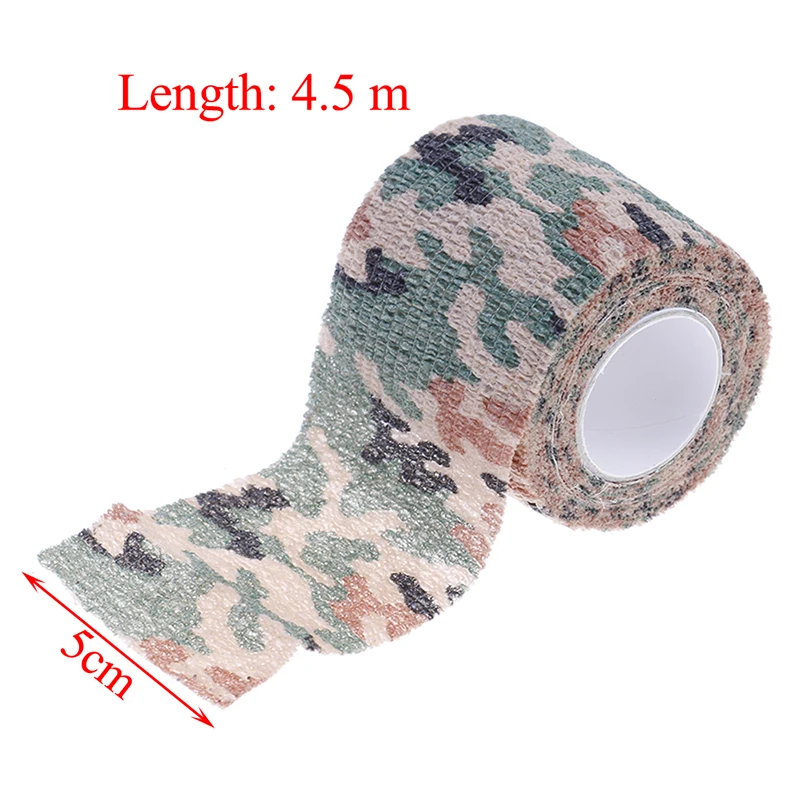 5cmx4.5m Army Camo Outdoor Hunting Shooting Tool Camouflage Stealth Tape Waterproof Wrap Durable new arrival | Спорт и развлечения