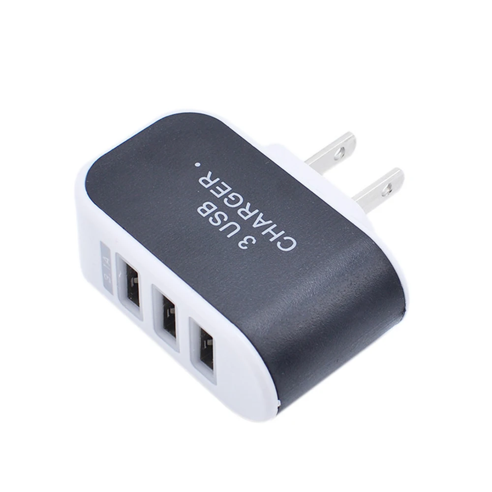 Универсальное 3 порта USB настенное зарядное устройство домашнее зарядное устройство переменного тока для путешествий адаптер EU-Plug для планшеты и смартфоны