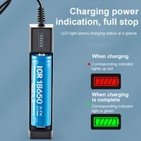 battery charger 18650 lithium rechargeable battery charger universal single slot cell charging adapter smart quick charging