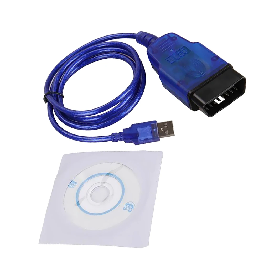 Автомобильный интерфейсный кабель USB Vag Com OBD2 OBD II диагностический сканер Кабель Aux