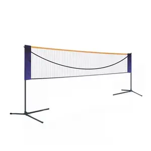 Badminton Holder Folding Badminton Net Rack Portable Indoor Outdoor Standard Game Mobile Net Post Support Badminton Net Stand