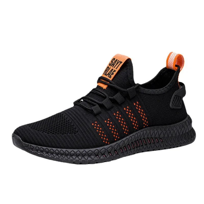 

Men's Shoes2021 Korean Students Casual Running Cross-border Men Shoes Comfortable and Lightweight Flying Knit Men's Sports Shoes
