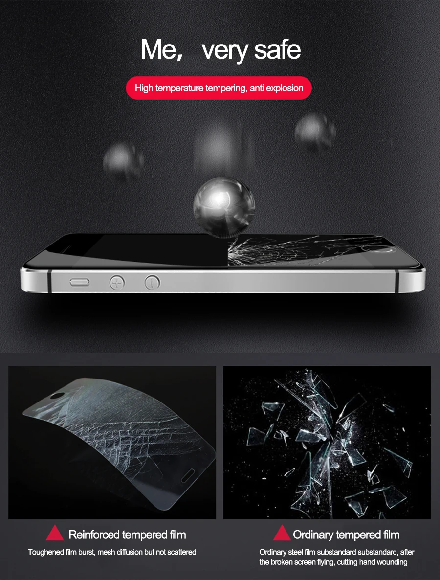 3D защитное стекло на iPhone 5S 5 4 4s закаленное защитное стекло для экрана для Apple iPhone SE 5C Защитная пленка