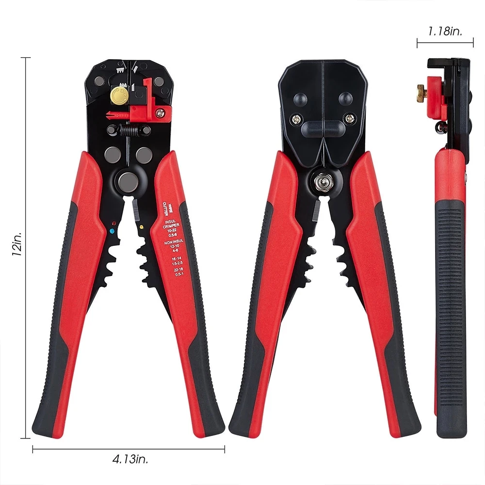 

2021 Crimper Cable Cutter Automatic Wire Stripper Multifunctional Stripping Tools Crimping Pliers Terminal 0.2-6.0mm2 tool