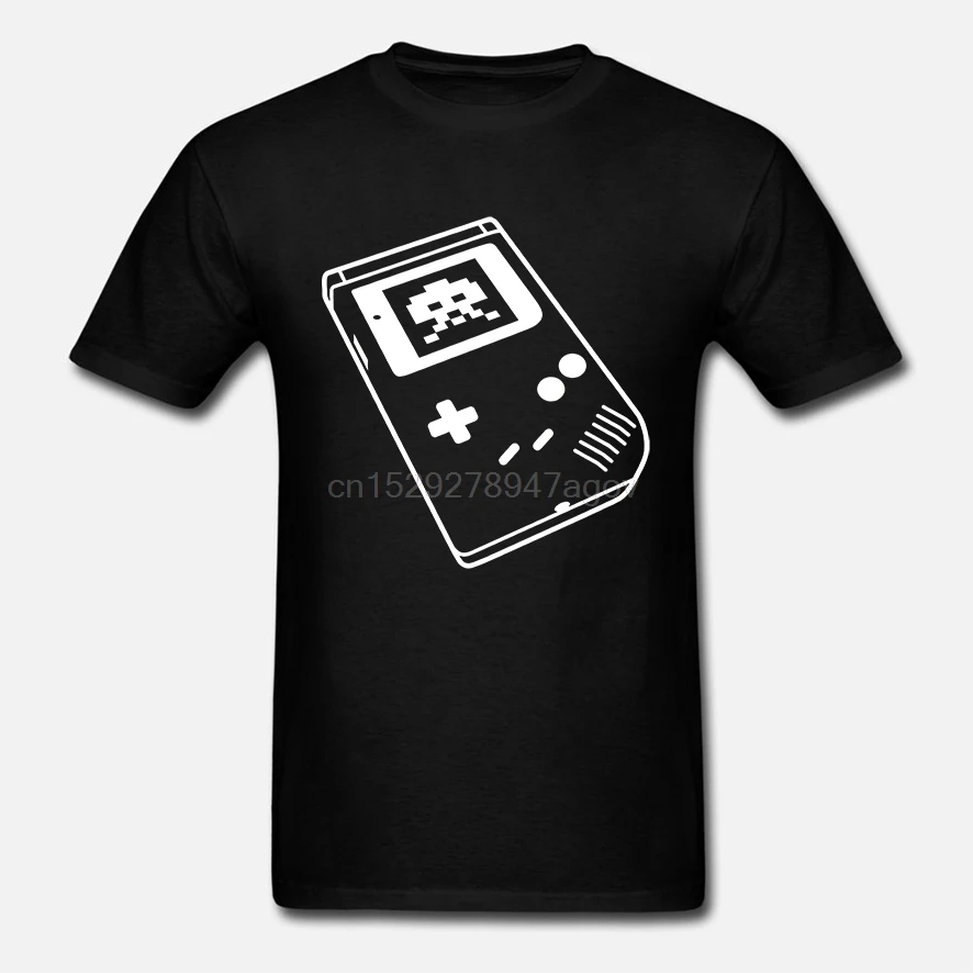 Gameboy Ретро Gamer видеоигры игра Invader Geek тетрис пространство игры Nerd футболку S-XXL(1) |