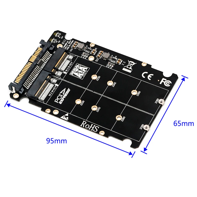 M.2 Ssd в U.2 адаптер 2в1 Nvme и Sata-Bus Ngff Pci-E Sff-8639 Pcie M2 конвертер для настольных компьютеров