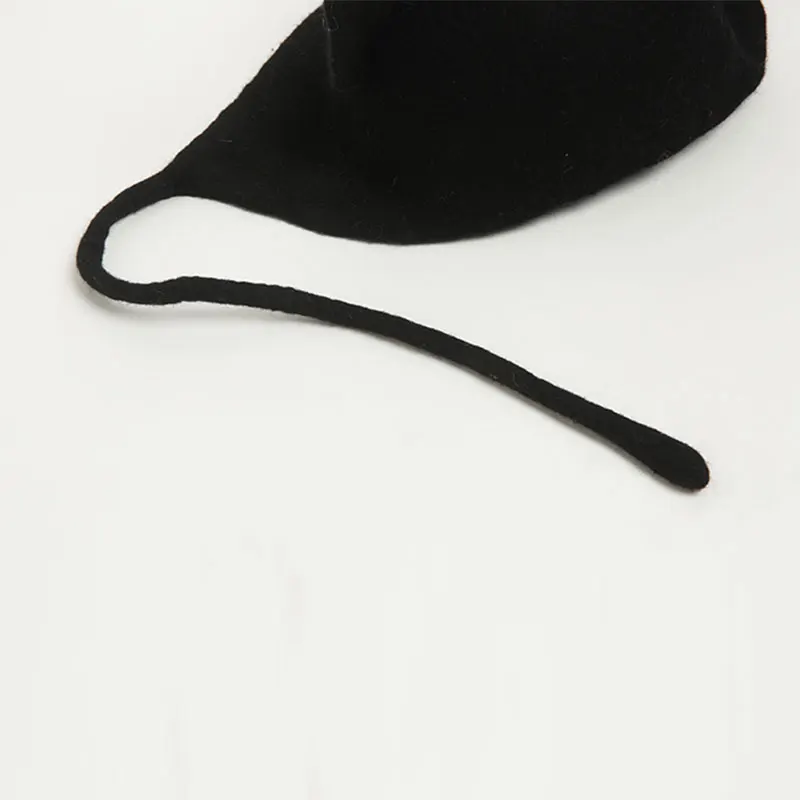 Женская шерстяная шапка ручной работы на осень и зиму с милыми кошачьими ушками